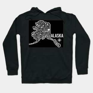 Alaska Map Hoodie